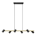 Trio - Suspension sur câble MARLEY 6xGU10/35W/230V noir/doré