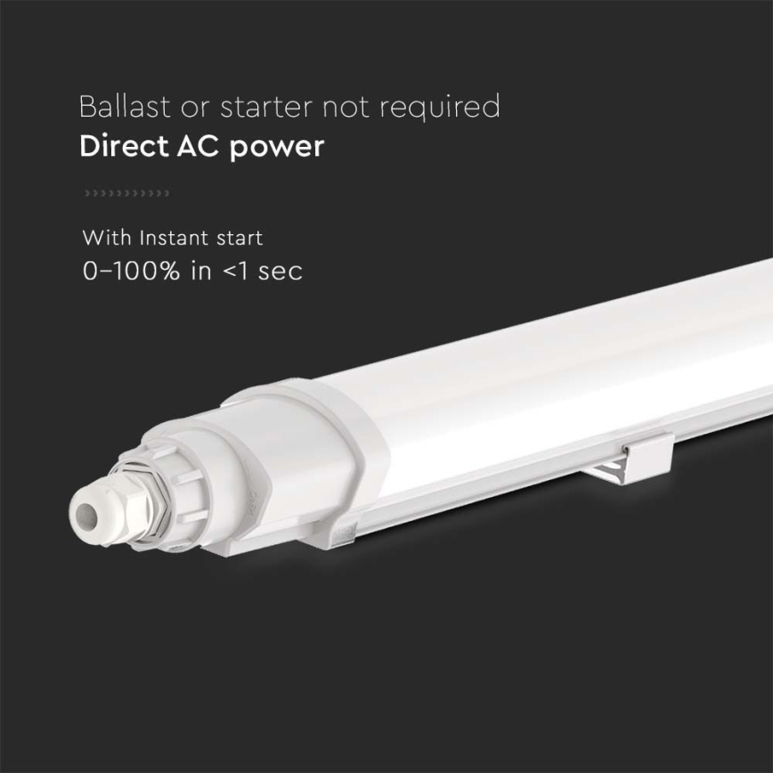 Tube fluorescent industriel LED/36W/230V 6500K IP65 120 cm