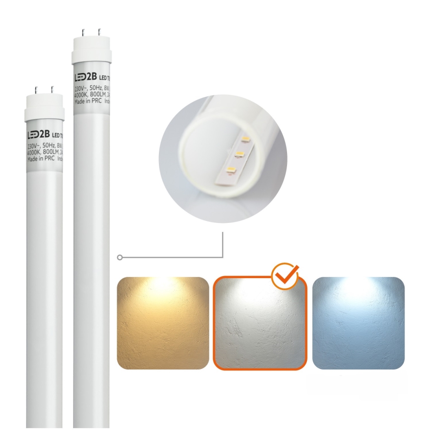 Tube fluorescent industriel LED T8 2xG13/9W/230V 4000K IP65 67,5 cm