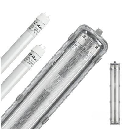 Tube fluorescent industriel LED T8 2xG13/9W/230V 4000K IP65 67,5 cm