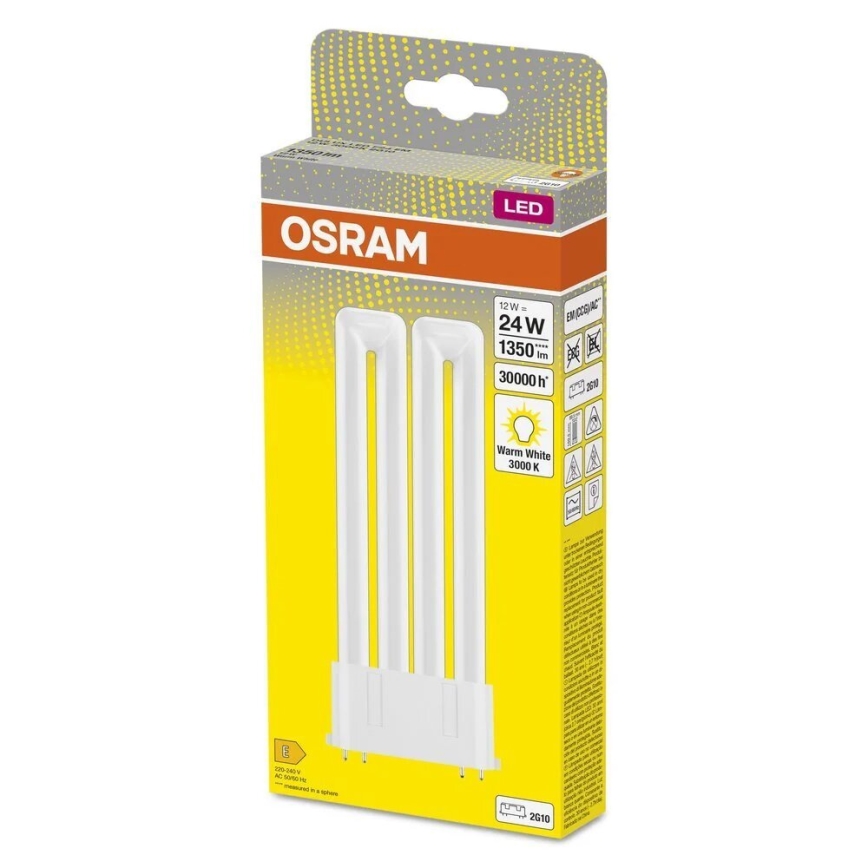 Tube fluorescent LED 2G10/12W/230V 3000K - Osram