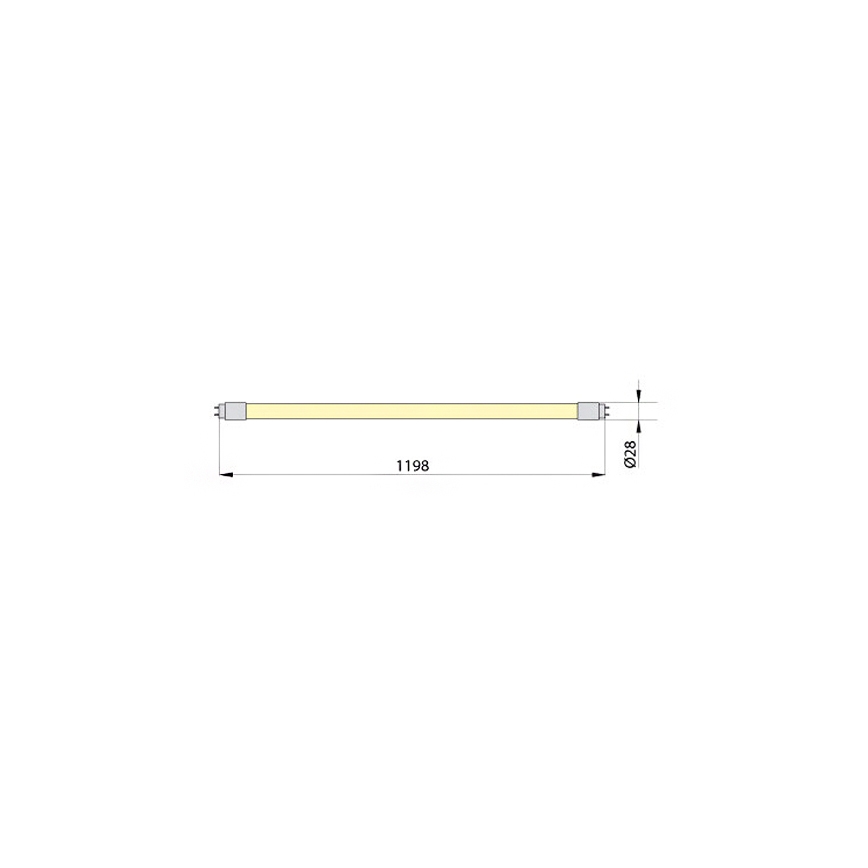 Tube fluorescent LED ECOSTER T8 G13/18W/230V 3000K 119,8 cm