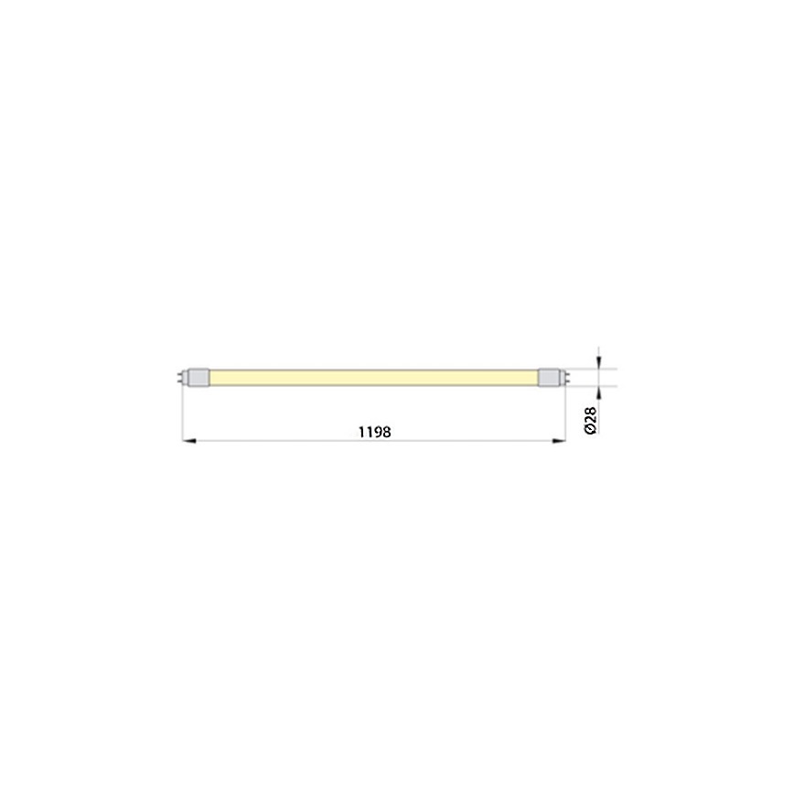 Tube fluorescent LED ECOSTER T8 G13/18W/230V 4000K 119,8 cm