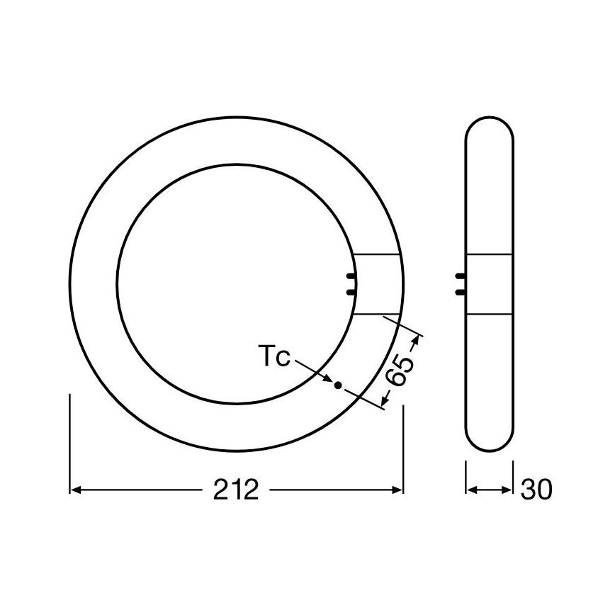 Tube fluorescent LED G10q/11W/230V 4000K - Osram