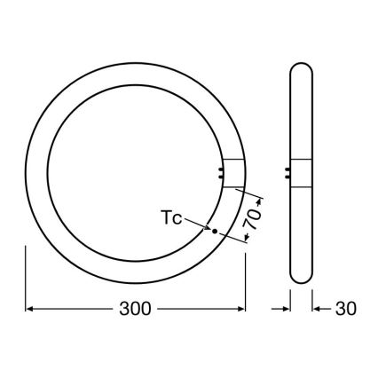 Tube fluorescent LED G10q/18,3W/230V 6500K - Osram