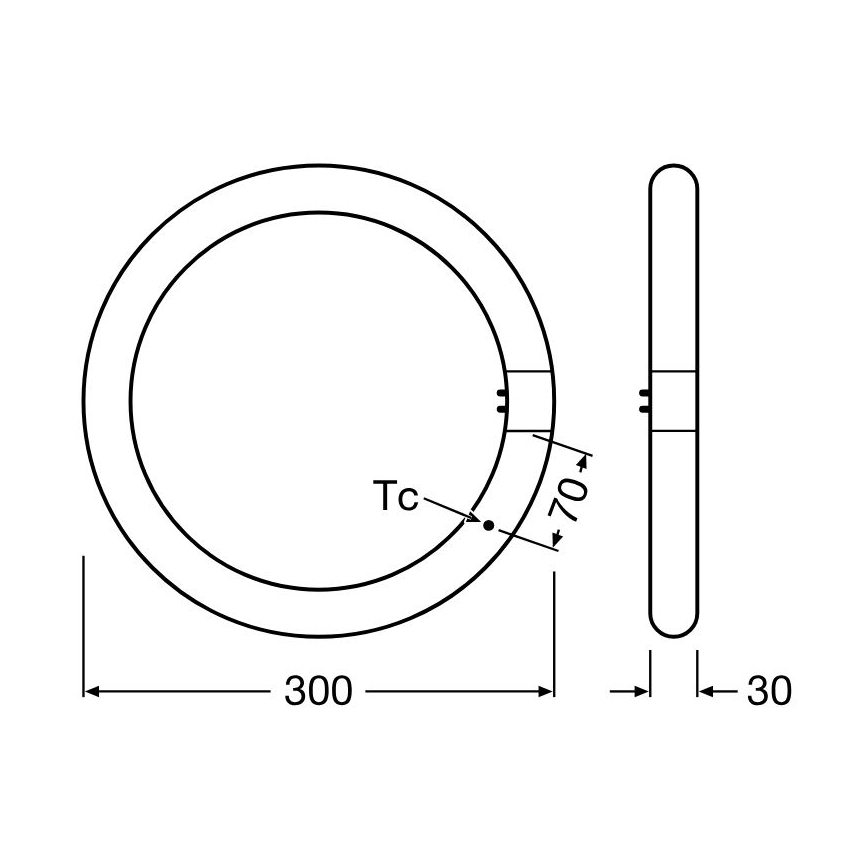 Tube fluorescent LED G10q/18,3W/230V 6500K - Osram