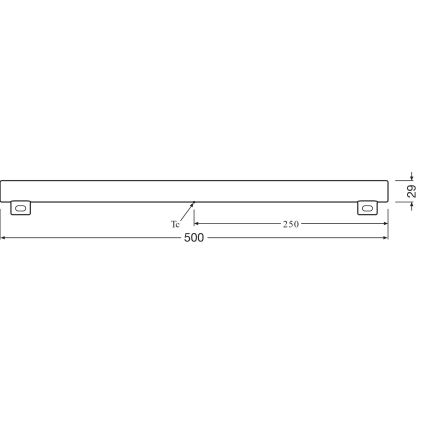 Tube fluorescent LED S14s/6W/230V 2700K 50 cm - Osram