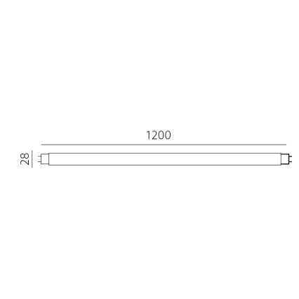 Tube fluorescent LED T8 G13/18W/230V 4000K 120 cm
