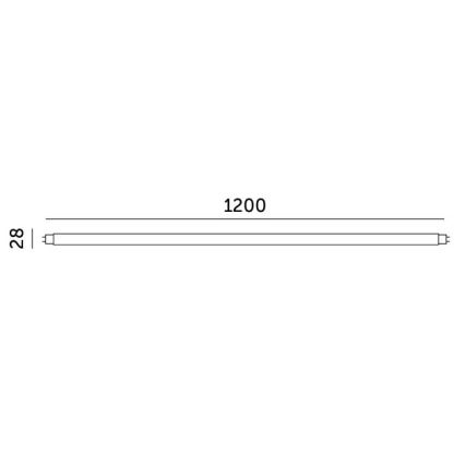 Tube fluorescent LED T8 G13/18W/230V 6500K 120 cm