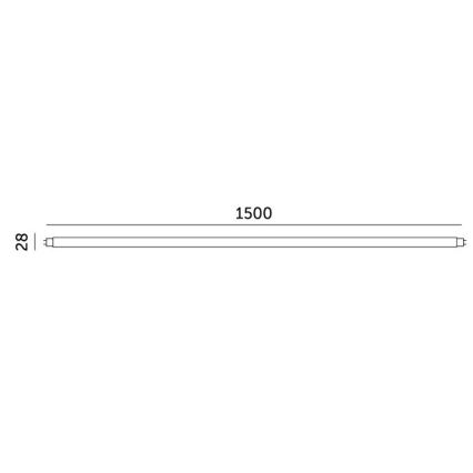 Tube fluorescent LED T8 G13/22W/230V 6500K 150 cm