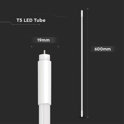Tube fluorescent T5 G5/8W/230V 6500K 60 cm