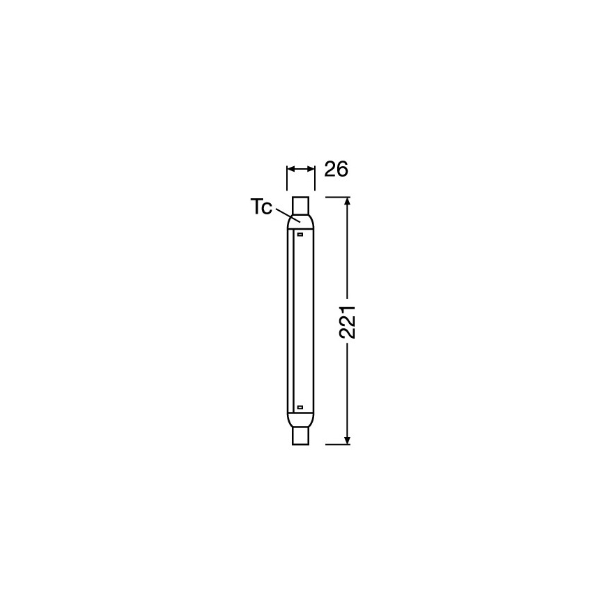 Tube LED fluorescent LINE S15s/4W/230V 2700K - Osram