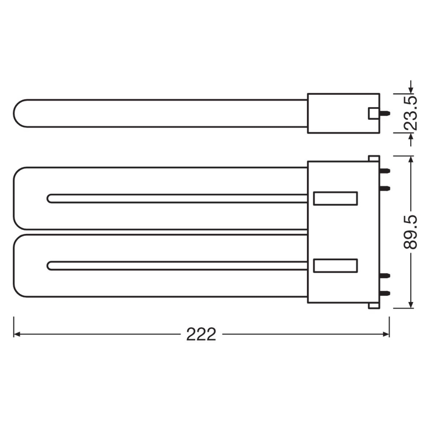 Tubo fluorescente LED 2G10/20W/230V 4000K - Osram