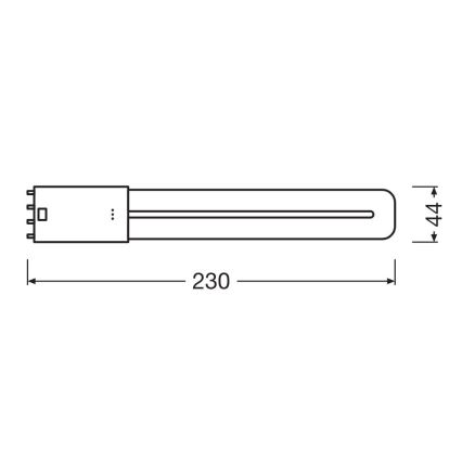 Tubo fluorescente LED 2G11/8W/230V 3000K - Osram