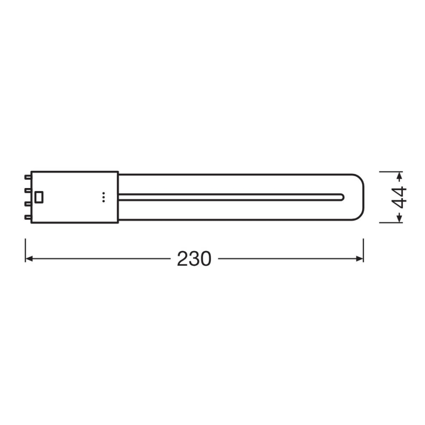 Tubo fluorescente LED 2G11/8W/230V 3000K - Osram