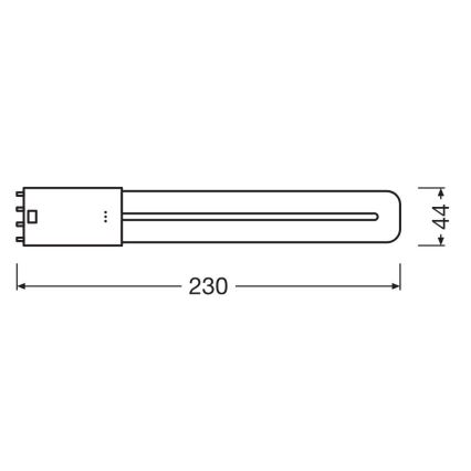 Tubo fluorescente LED 2G11/8W/230V 4000K - Osram