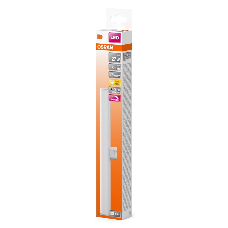 Tubo fluorescente LED dimmerabile S14d/3W/230V 2700K 30 cm CRI 90 - Osram