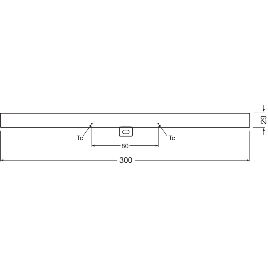 Tubo fluorescente LED dimmerabile S14d/3W/230V 2700K 30 cm CRI 90 - Osram