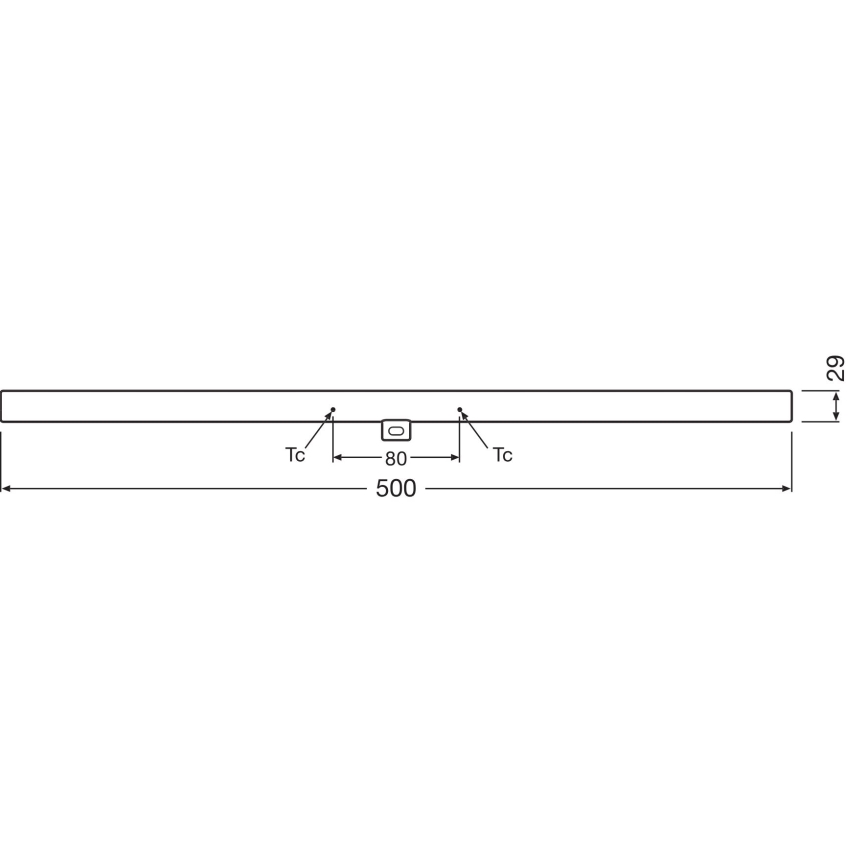Tubo fluorescente LED dimmerabile S14d/4,7W/230V 2700K 50 cm CRI 90 - Osram