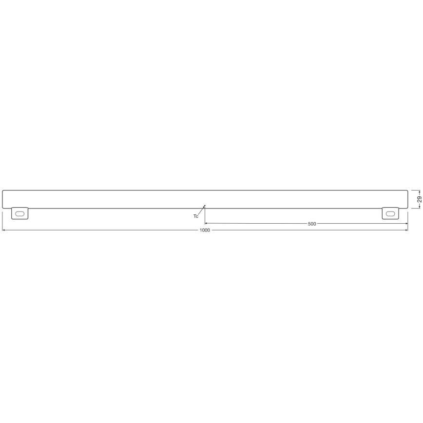 Tubo fluorescente LED dimmerabile S14s/9,9W/230V 2700K 100 cm CRI 90 - Osram