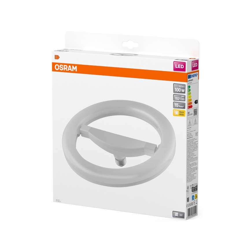 Tubo fluorescente LED E27/14,5W/230V 2700K - Osram