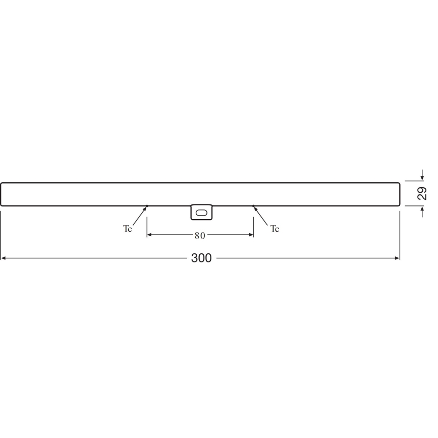 Tubo fluorescente LED S14d/3,5W/230V 2700K 30 cm - Osram