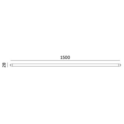 Tubo fluorescente LED T8 G13/22W/230V 4000K 150 cm