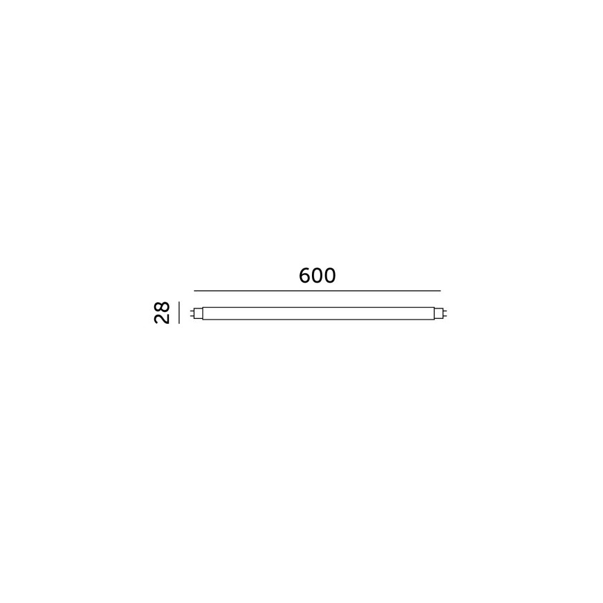 Tubo fluorescente LED T8 G13/9W/230V 4000K 60 cm
