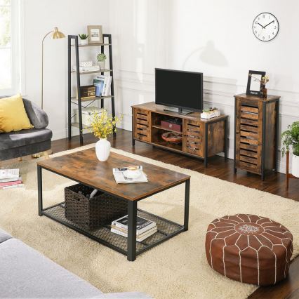 TV-Board VOLTAR Braun/Schwarz