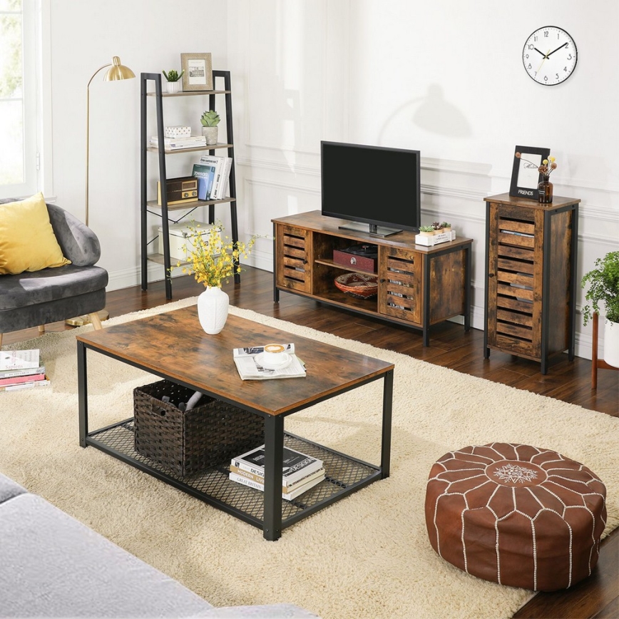 TV-Board VOLTAR Braun/Schwarz