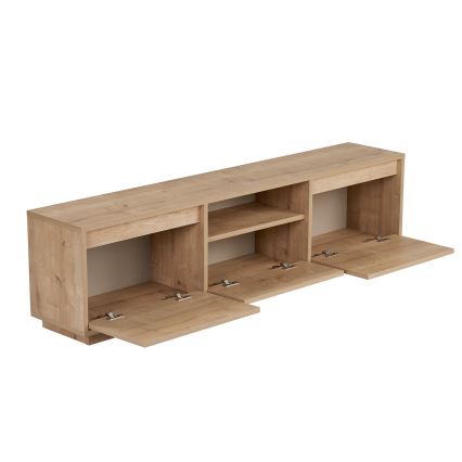 TV-Lowboard KREDE 160x30 cm Eiche