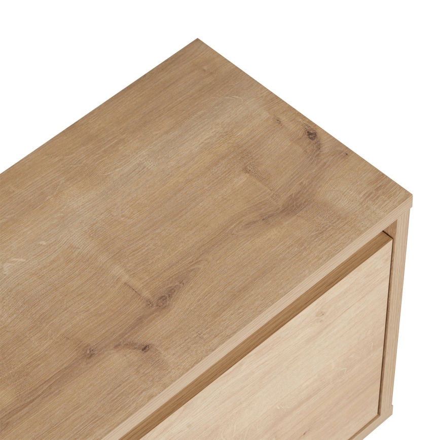 TV-Lowboard KREDE 160x30 cm Eiche