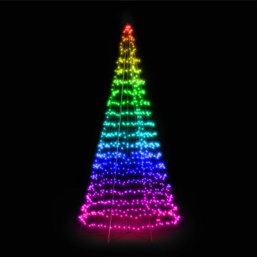 Twinkly - Albero di Natale da esterno dimmerabile LED RGBW LIGHT TREE 1000xLED 6 m IP44 Wi-Fi