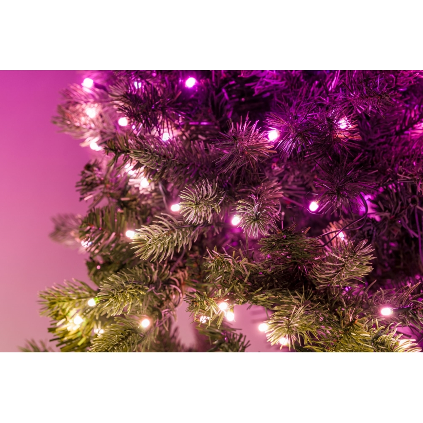 Twinkly - Dimmbarer LED-RGB-Weihnachtskranz 50xLED d 60 cm Wi-Fi