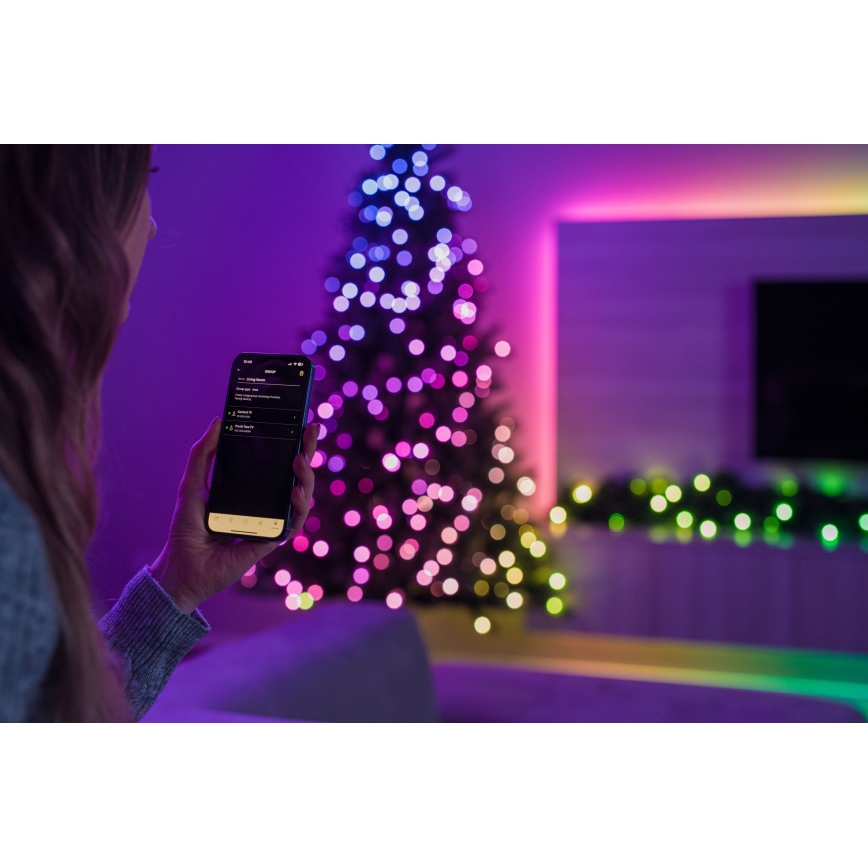 Twinkly - Ghirlanda natalizia dimmerabile LED RGBW 50 LED 2,7 m Wi-Fi