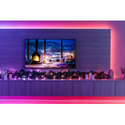 Twinkly - Ghirlanda natalizia dimmerabile LED RGBW 50 LED 2,7 m Wi-Fi