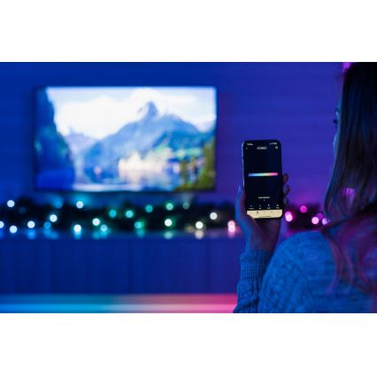 Twinkly - Guirlande de Noël LED RGBW dimmable GARLAND 50 LED 2,7 m Wi-Fi