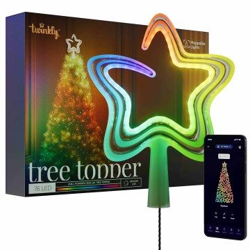 Twinkly - Stella di Natale dimmerabile a LED RGB 76xLED USB Wi-Fi