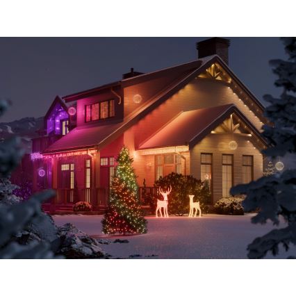 Twinkly - Décoration d'extérieur LED RGBW dimmable SPHERE, 210 LEDs, IP44, Wi-Fi