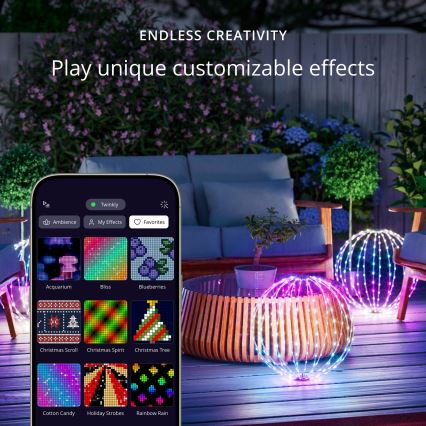 Twinkly - SPHERE decorazione da esterno dimmerabile LED RGBW 210xLED IP44 Wi-Fi