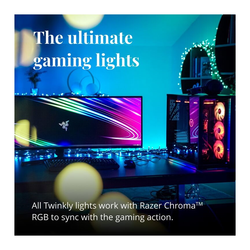 Twinkly - Dimmbarer LED-RGB-Weihnachtsstern für den Außenbereich SPRITZER 200xLED IP44 Wi-Fi
