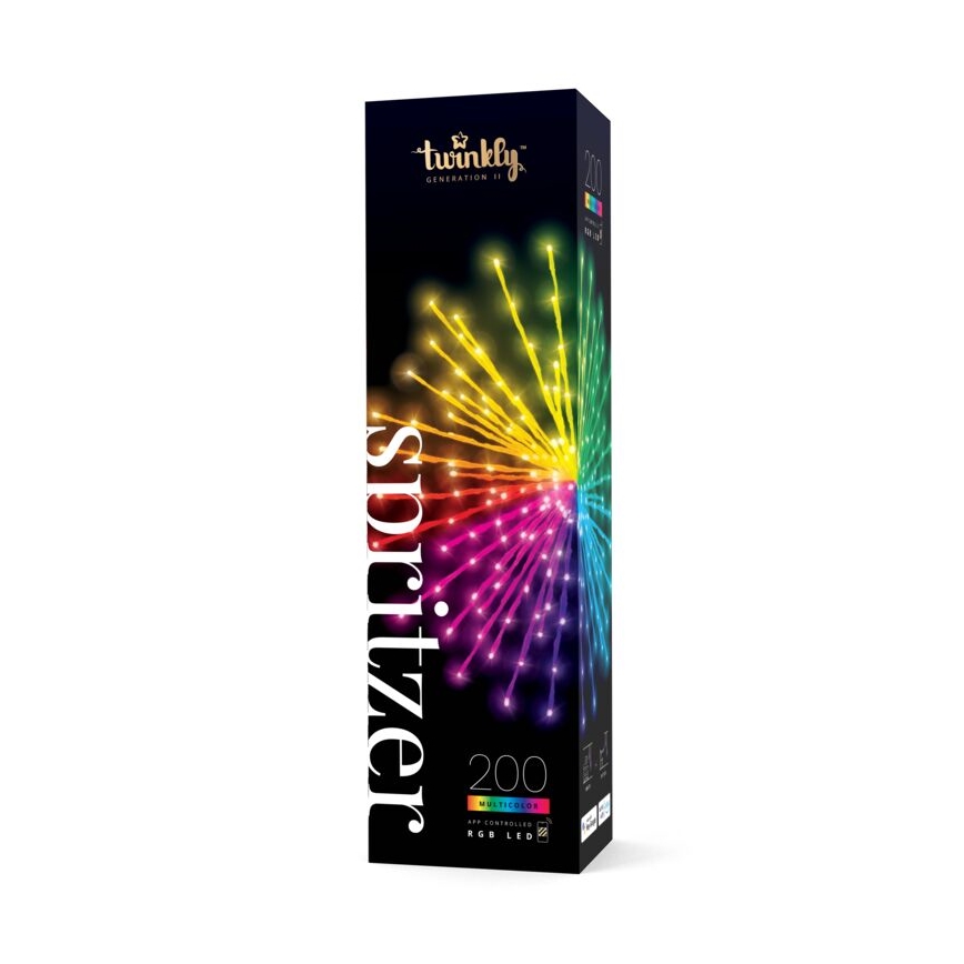 Twinkly - Dimmbarer LED-RGB-Weihnachtsstern für den Außenbereich SPRITZER 200xLED IP44 Wi-Fi