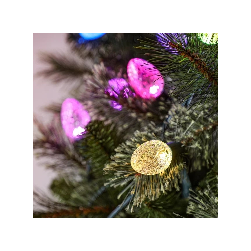 Twinkly - LED RGB Dimmerabile per esterni Catena natalizia FACETED 40xLED 14,5 m IP44 Wi-Fi