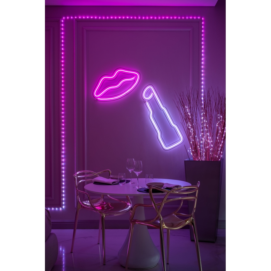 Twinkly - Catena luminosa di Natale DOTS a LED RGB dimmerabile, 60 LED, 7 m, USB, Wi-Fi
