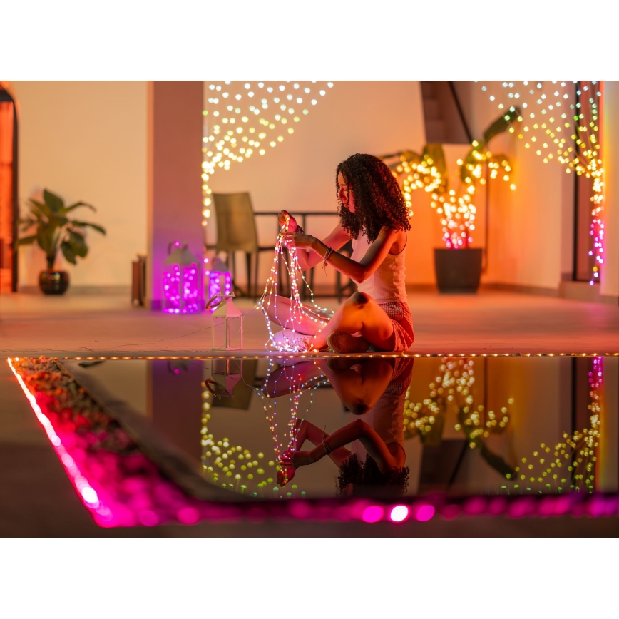 Twinkly - LED RGB catena luminosa natalizia dimmerabile DOTS 60xLED 7 m USB Wi-Fi