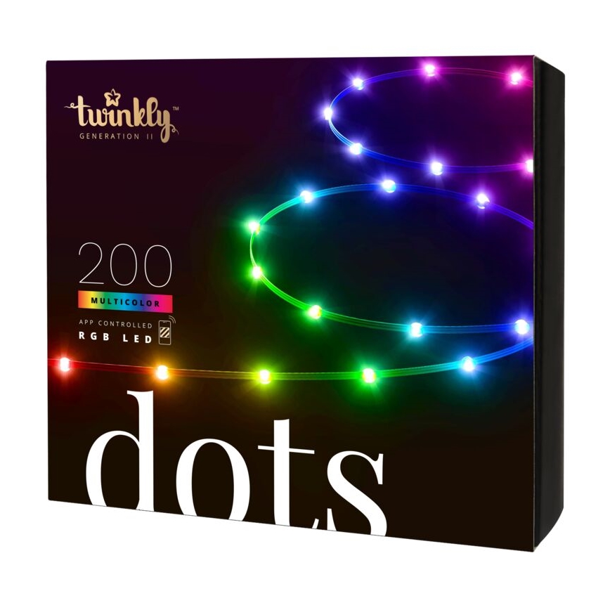 Twinkly  - Striscia LED RGB dimmerabile per esterni 200xLED 10m IP44 WiFi