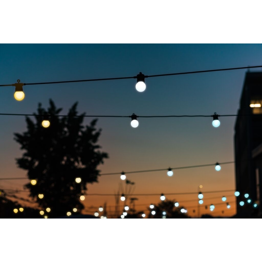 Twinkly - Dimmbare, dekorative LED-Kette für den Außenbereich FESTOON 20xLED 14m IP44 Wi-Fi