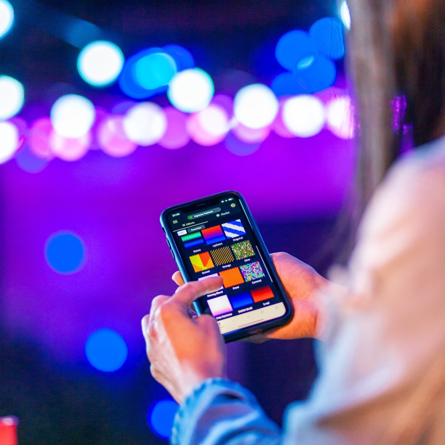 Twinkly - Dimmbare, dekorative LED-RGB-Kette für den Außenbereich FESTOON 20xLED 14m IP44 Wi-Fi