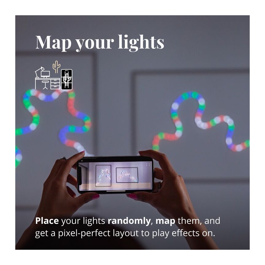 Twinkly - Dimmbarer LED-RGB-Streifen FLEX 200xLED 2 m Wi-Fi