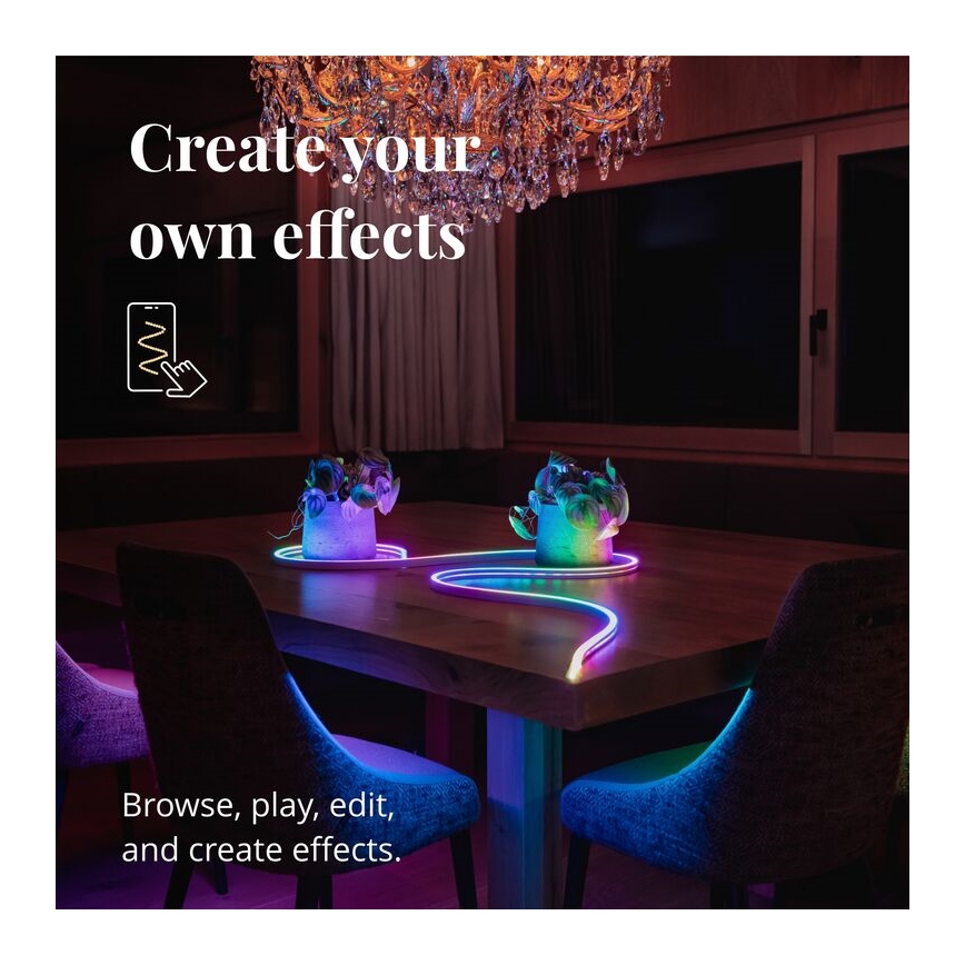 Twinkly - Dimmbarer LED-RGB-Streifen FLEX 200xLED 2 m Wi-Fi